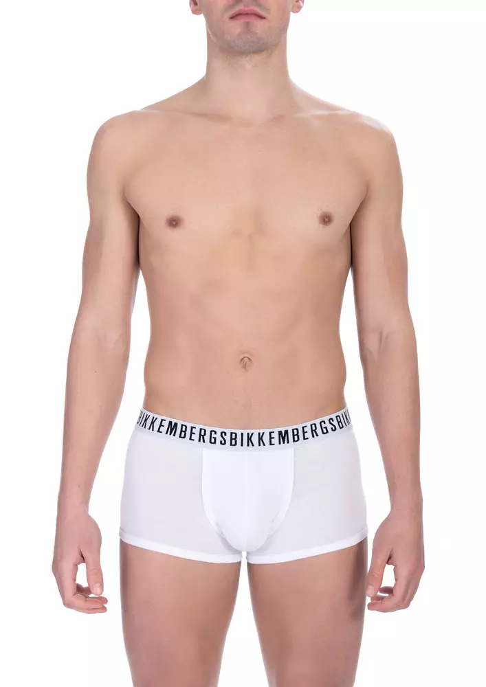 White Cotton Men's Trunk Underwear-Pack