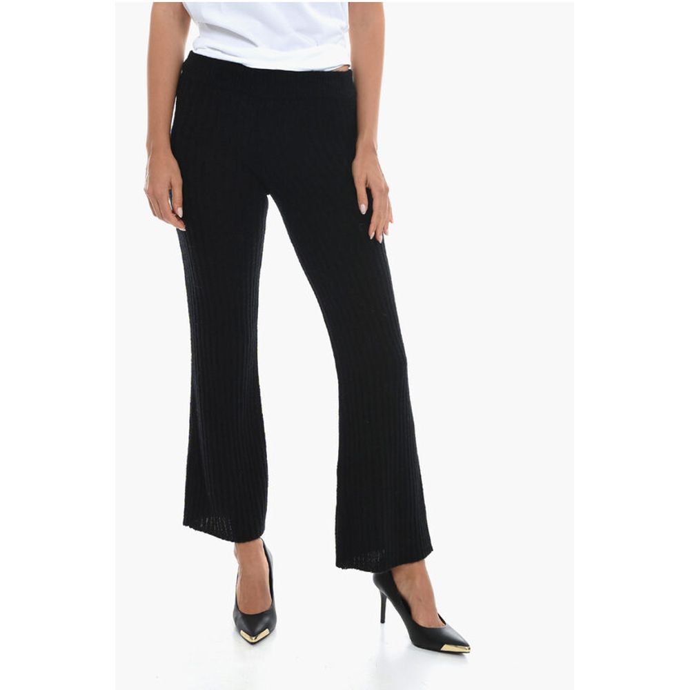 Ribbed Wool Blend BETTE Flared Pants