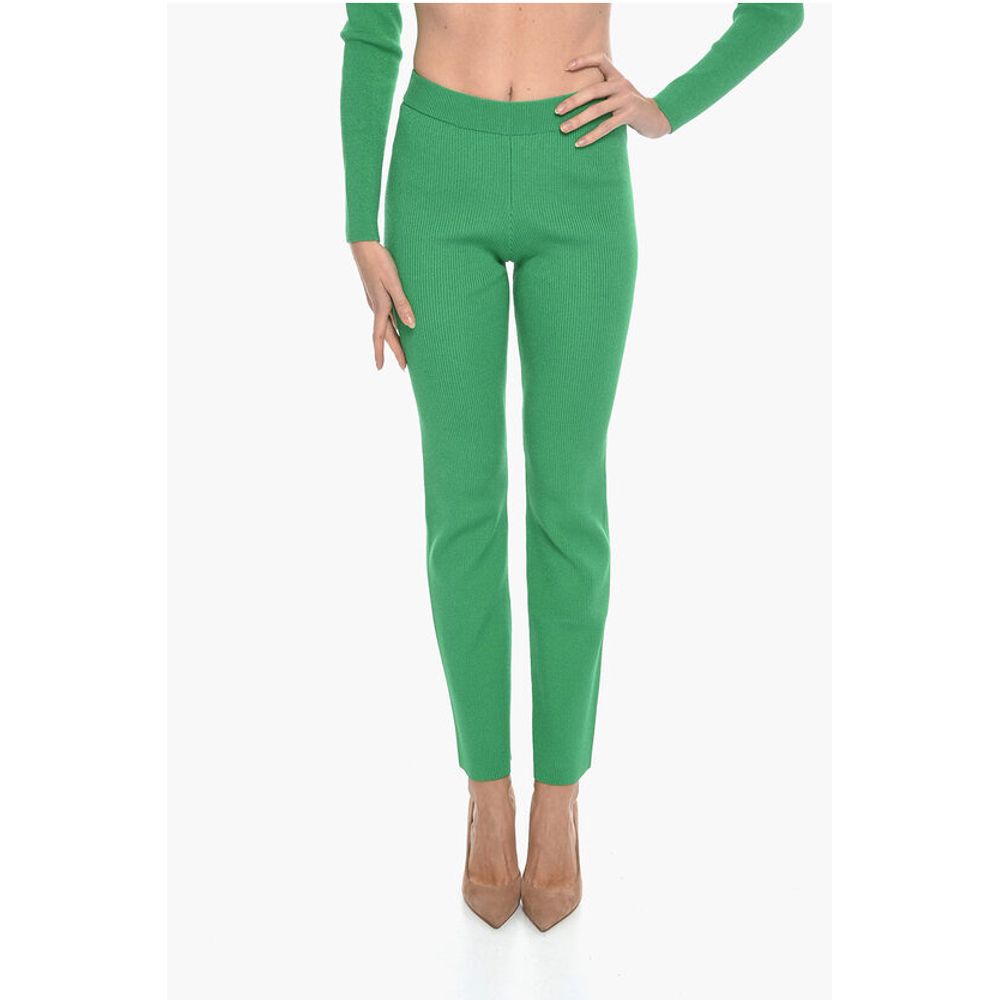 VANESSA HONG High-Waisted Ribbed BRIANNA Pants