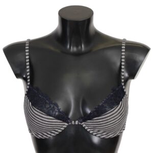 Blue Stripes Lace Reggiseno Bra