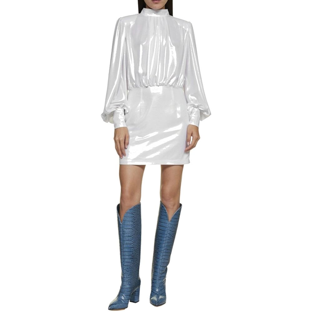 Abelia Laminated Mini Dress