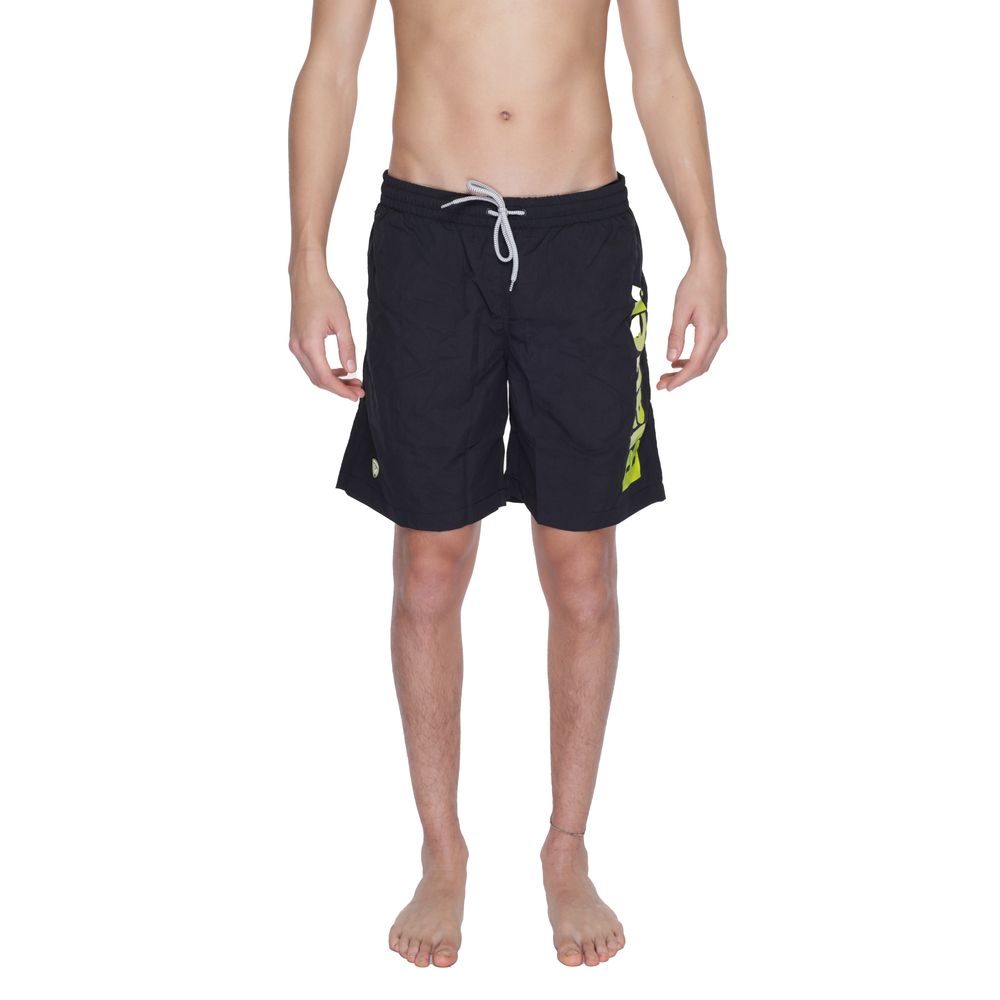 Black Polyamide Swim Short