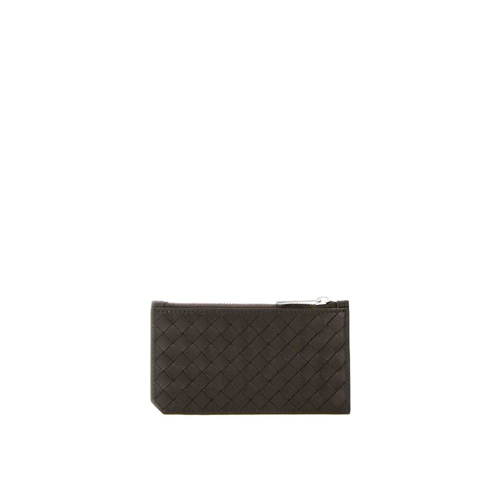 Intrecciato Leather Card Holder