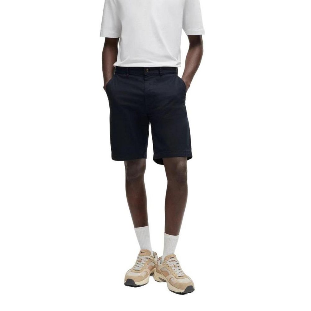 Blue Cotton Bermuda