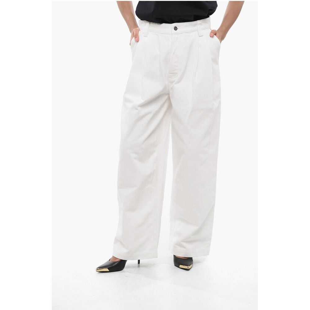 Double-pleated Mom Fit Denims 27cm