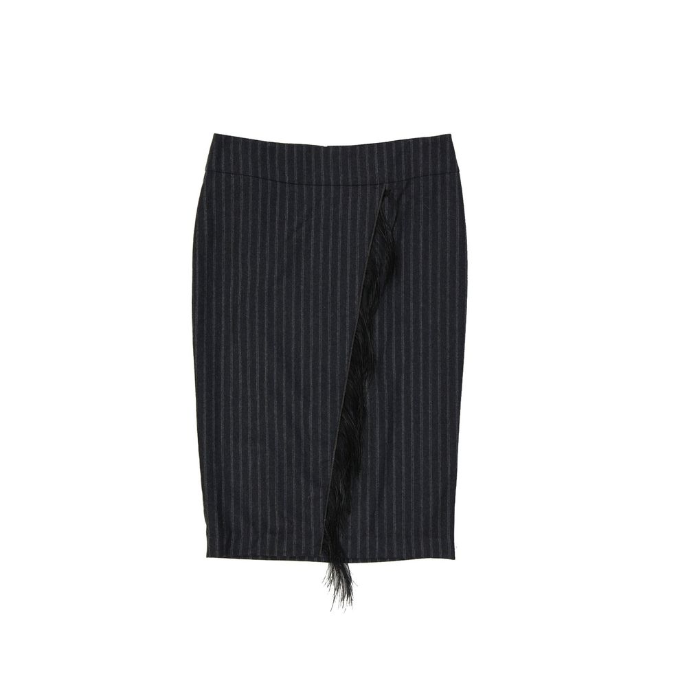 Wool Striped Skirt