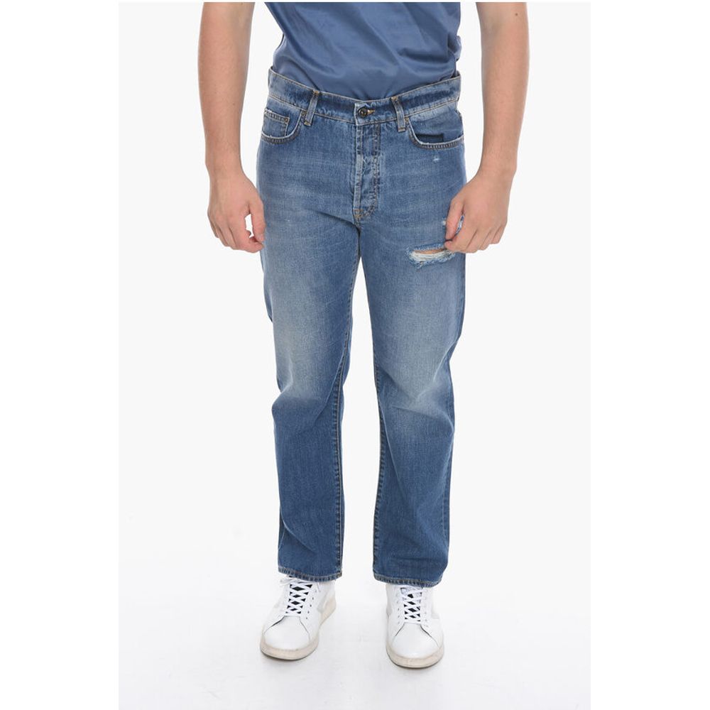 Distressed Denims with Light Wash 19cm