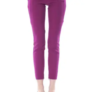 Purple Polyester Women Pants