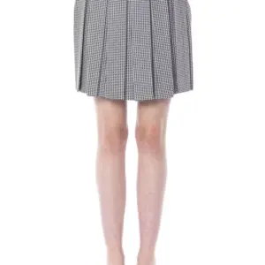 Black Viscose Women Skirt