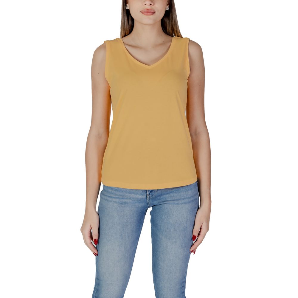Yellow Cotton Tank Top