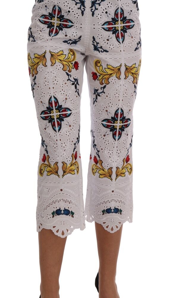 Majolica Embroidered Capri Elegance