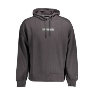 Black Cotton Men Sweater