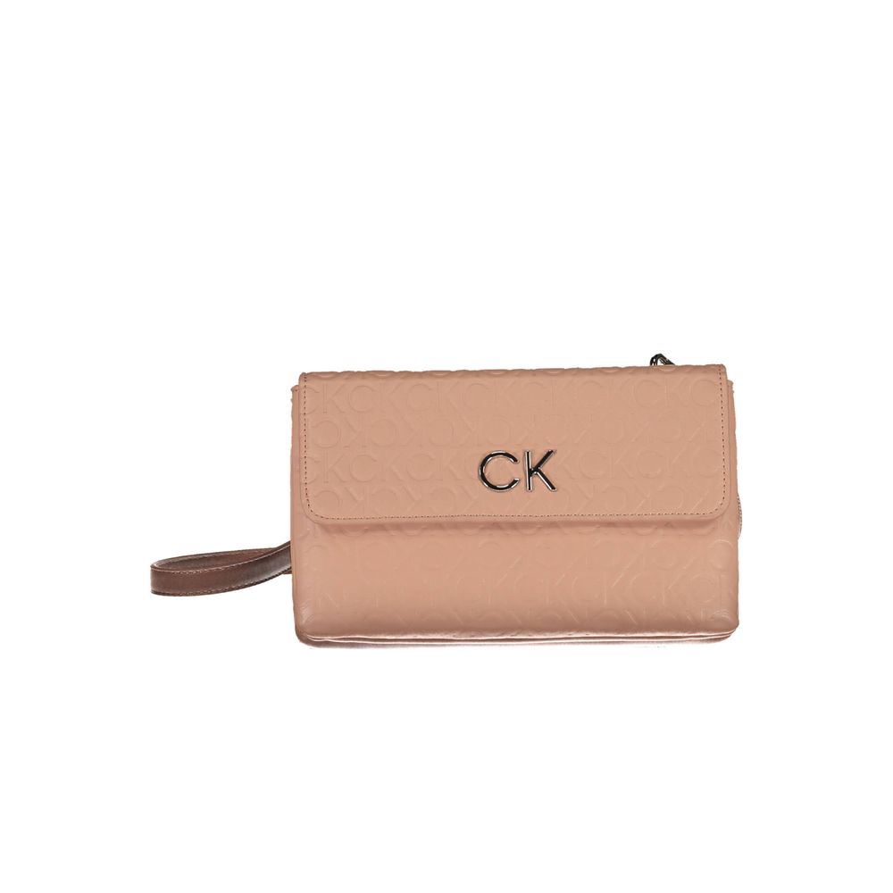 Pink Polyester Handbag