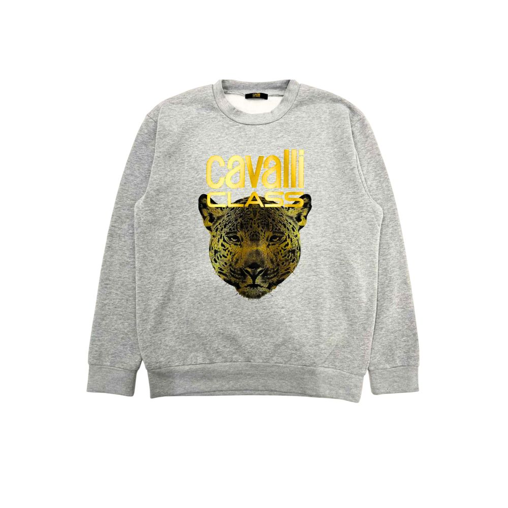 Gray Polyester Men's Hoodie