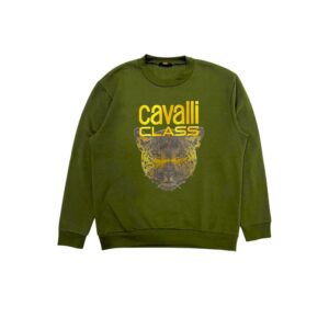 Green Polyester Men Hoodie