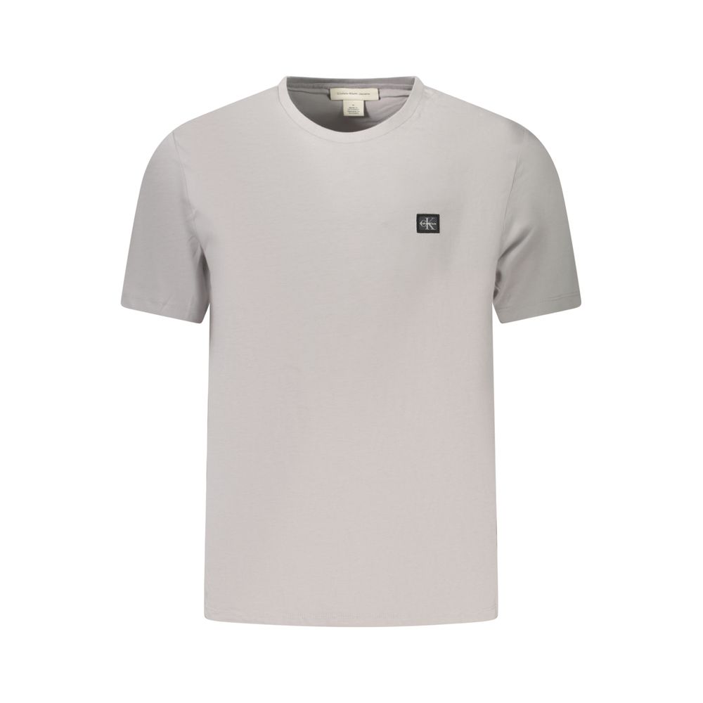 Gray Cotton Men T-Shirt