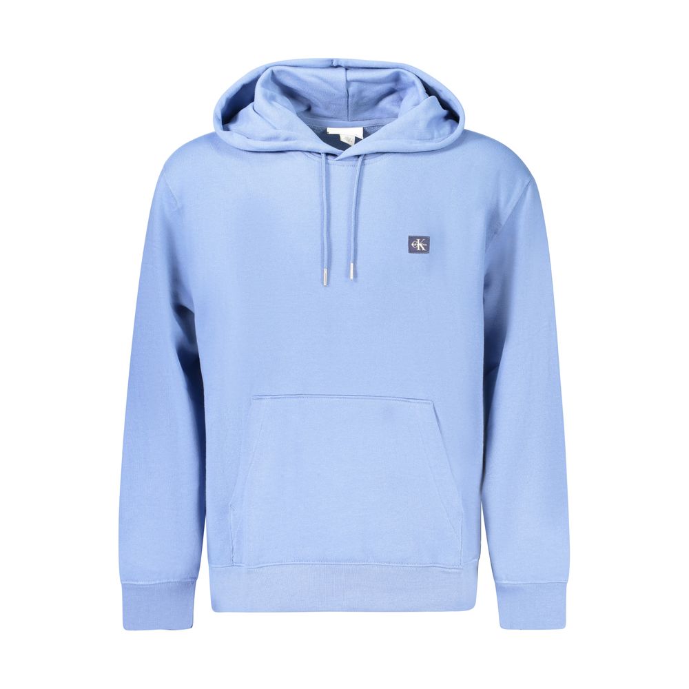 Blue Cotton Men Sweater