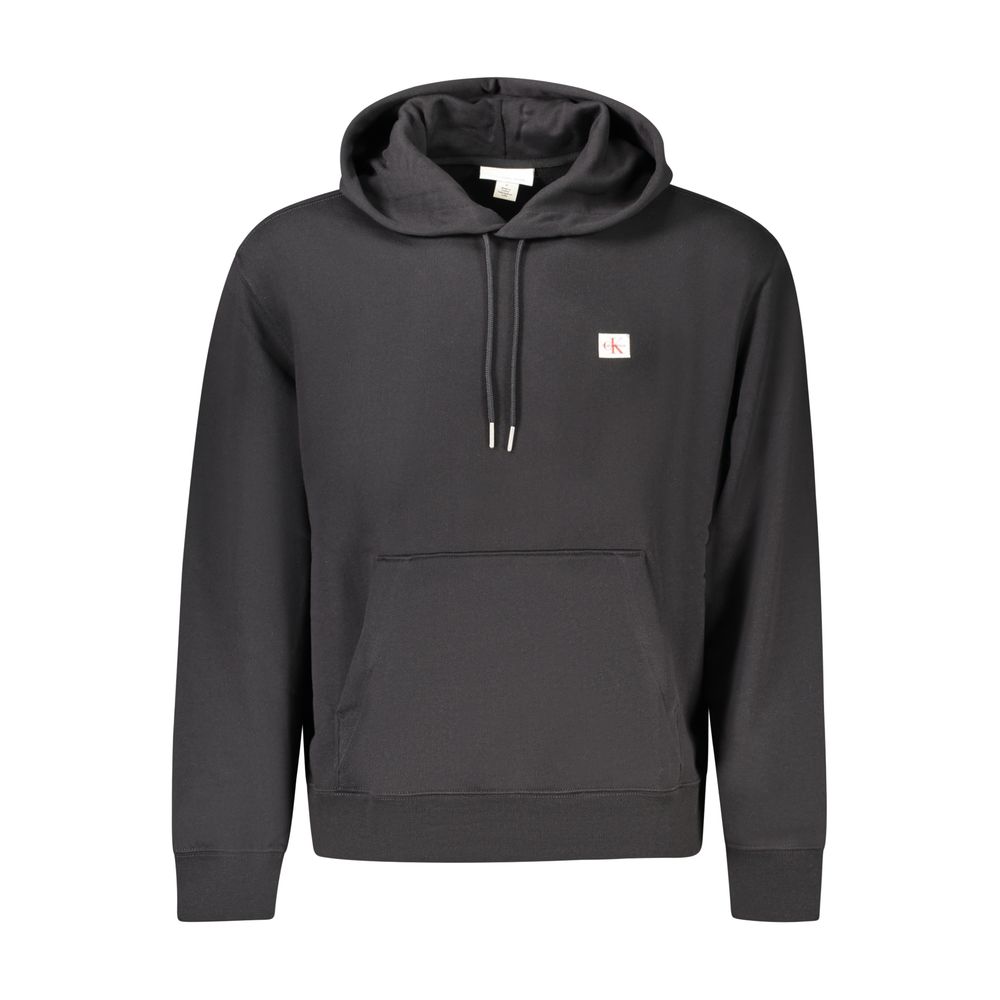 Black Cotton Men Sweater