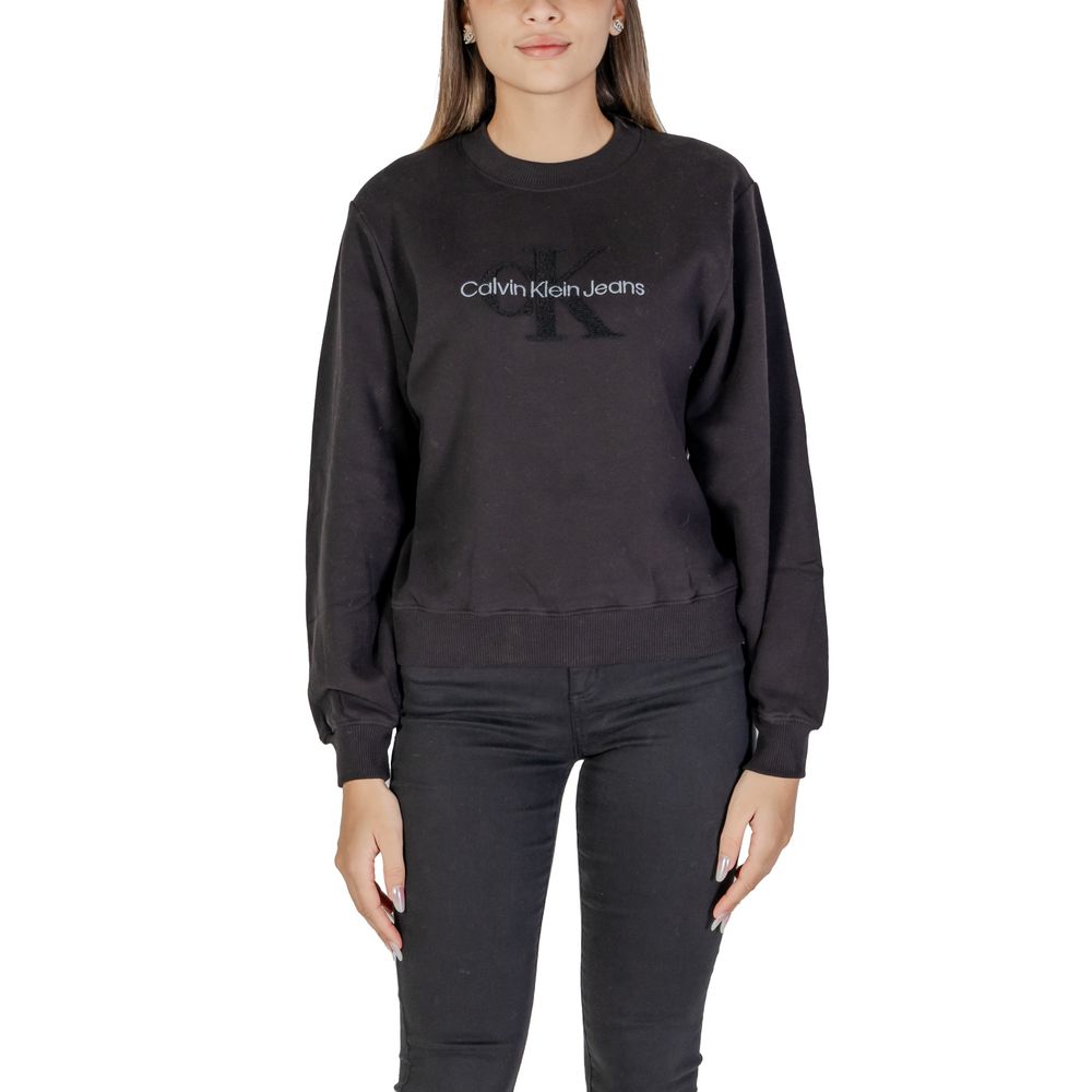 Black Cotton Sweatshirt