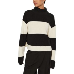 Black And White Cotton Sweater