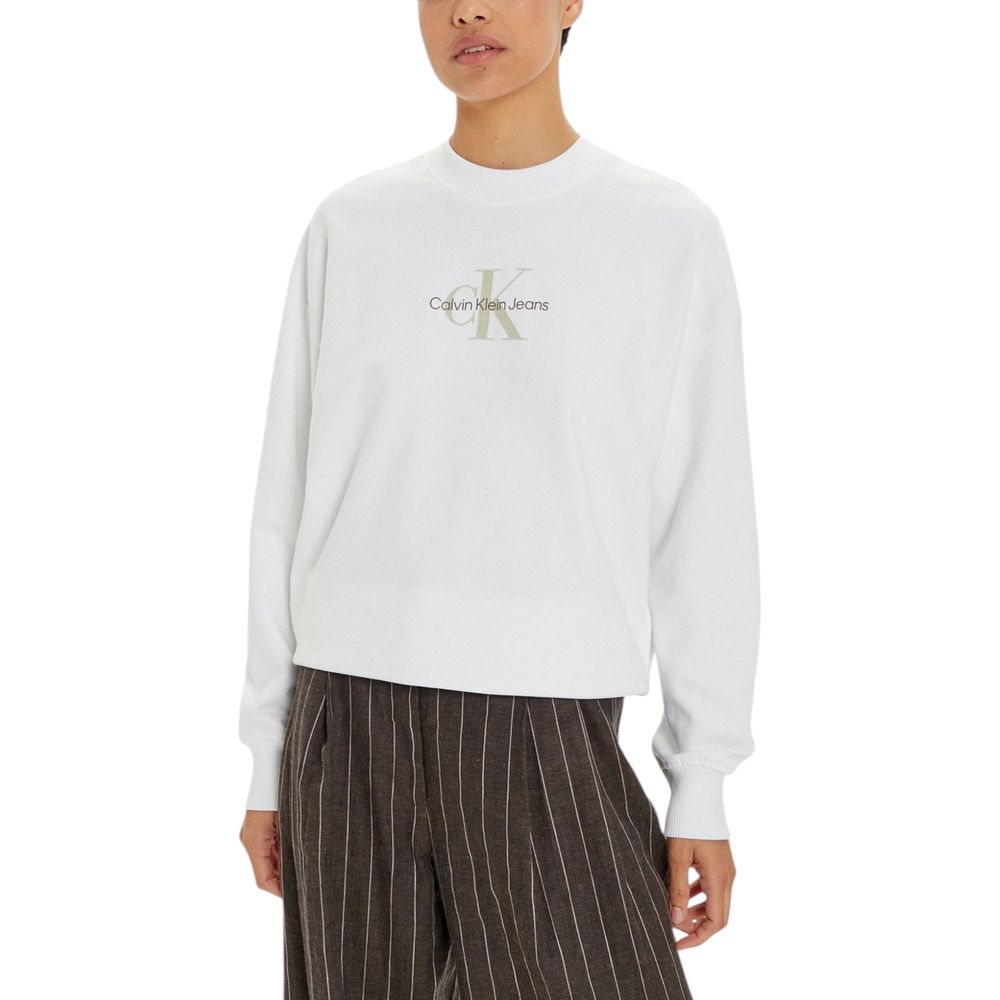White Recycled Cotton Sweatshirt