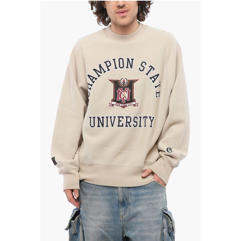 Fleeced-Cotton CHAMPION STATE UNIVERSITY Crew-neck Sweatshir