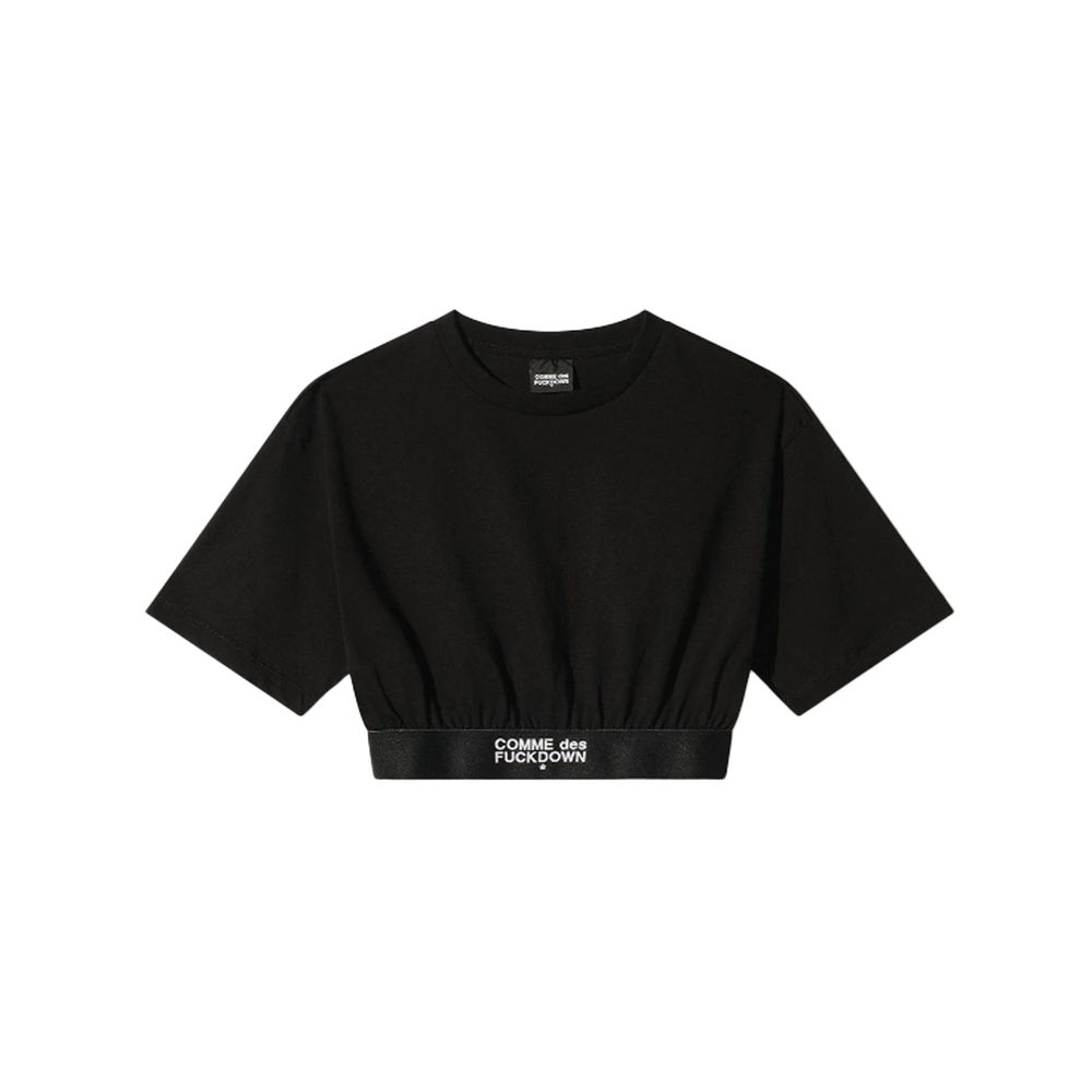 Black Cotton Tops & T-Shirt