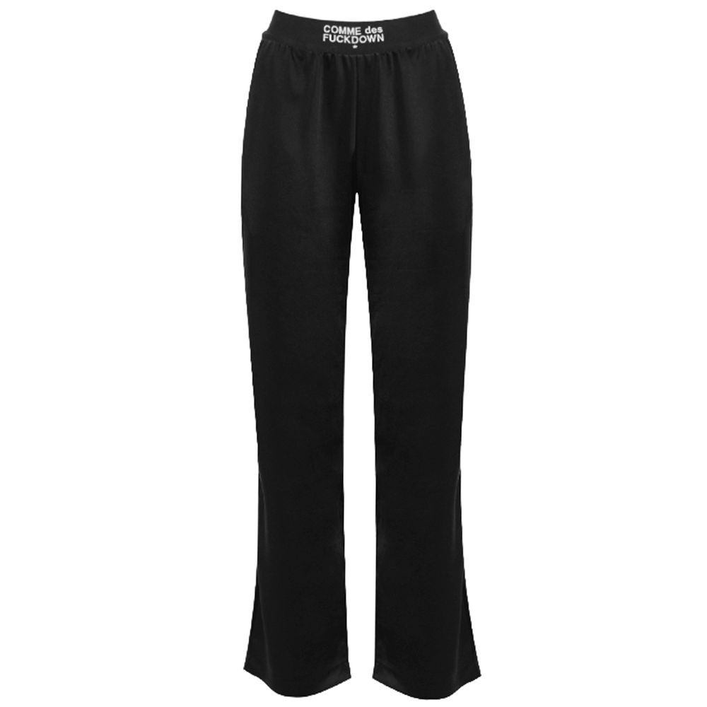 Black Polyester Jeans & Pant