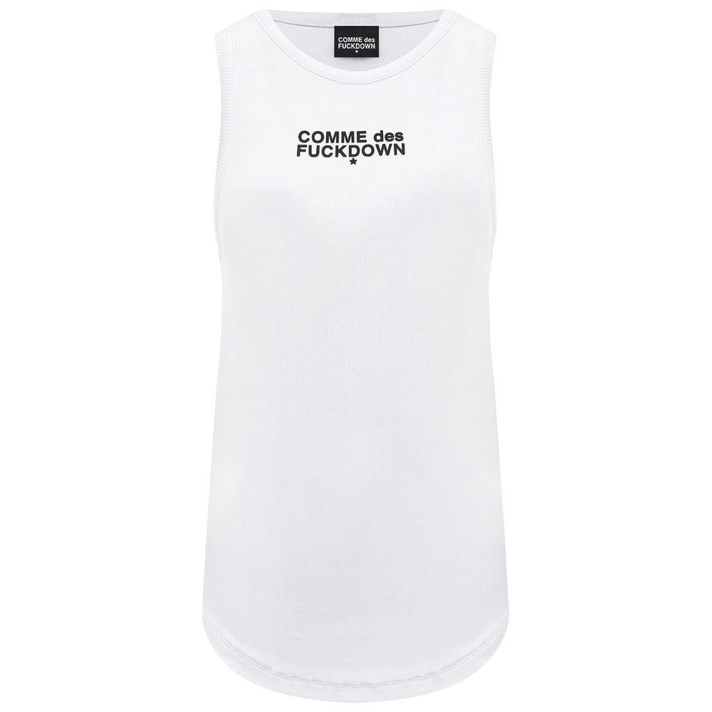 White Cotton Tops & T-Shirt