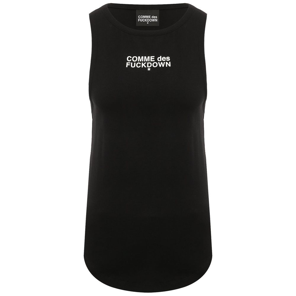 Black Cotton Tops & T-Shirt