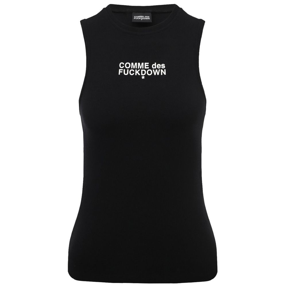 Black Cotton Tops & T-Shirt