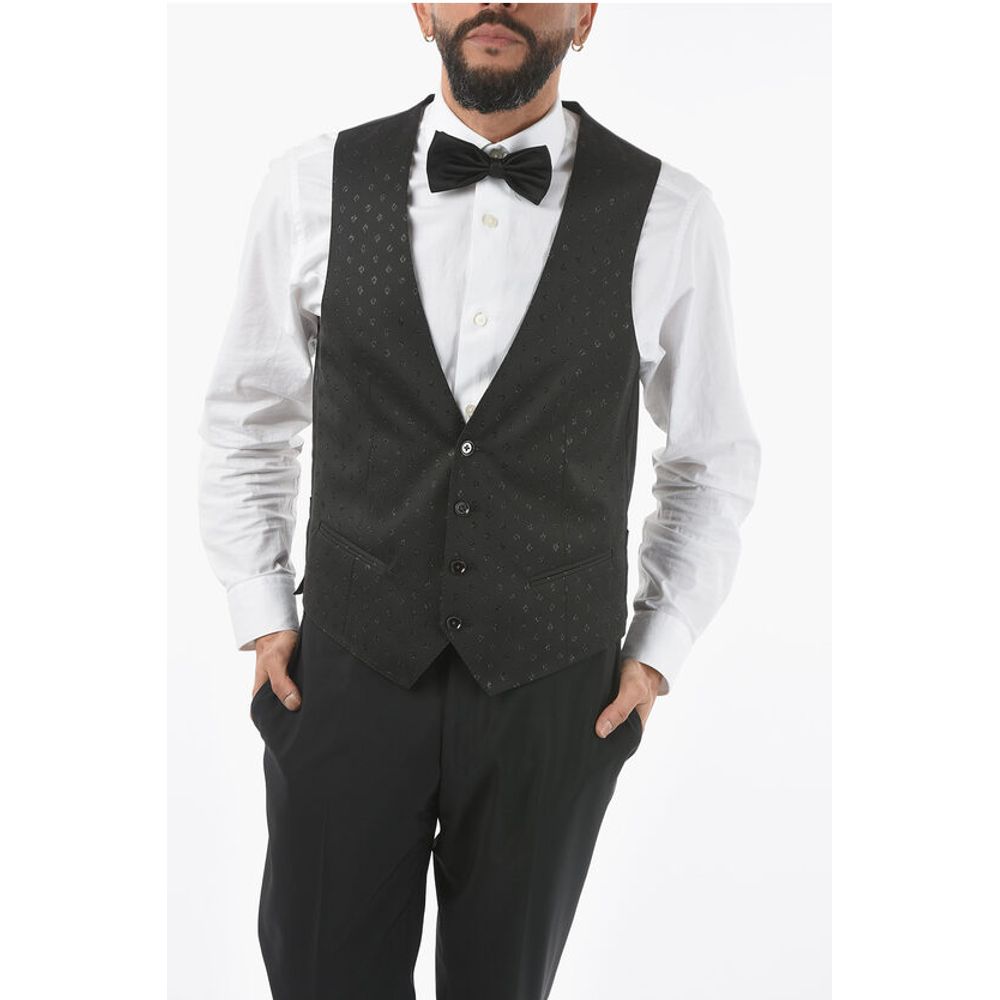 CC COLLECTION All-Over Glitter 4-Buttons CERIM RESET Vest