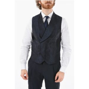 CC COLLECTION Embroidered CERIM. RESET Waistcoat with Hidden