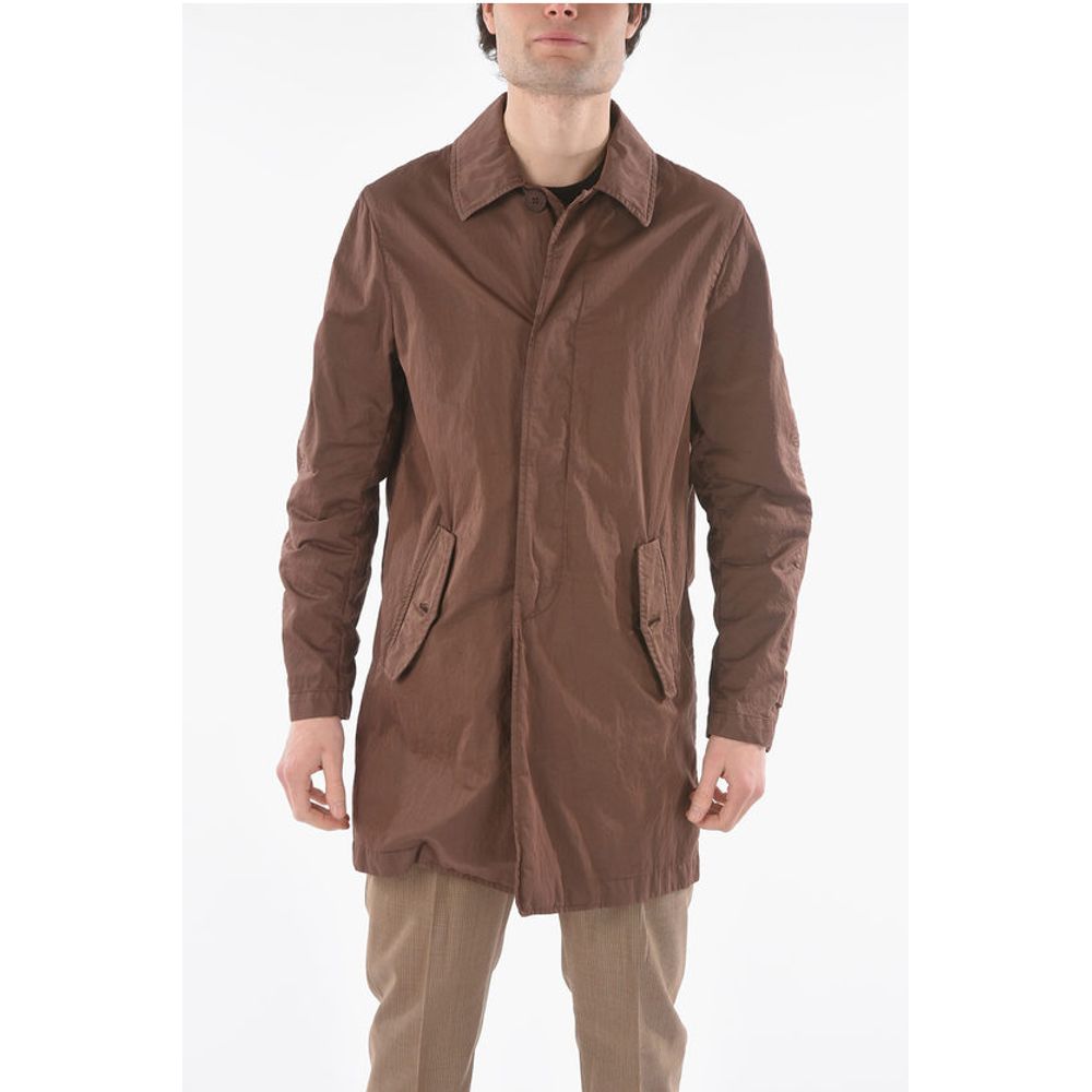CC COLLECTION O.WEAR hidden closure balmacaan coat