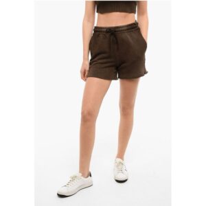 Frayed Shorts with Drawstring