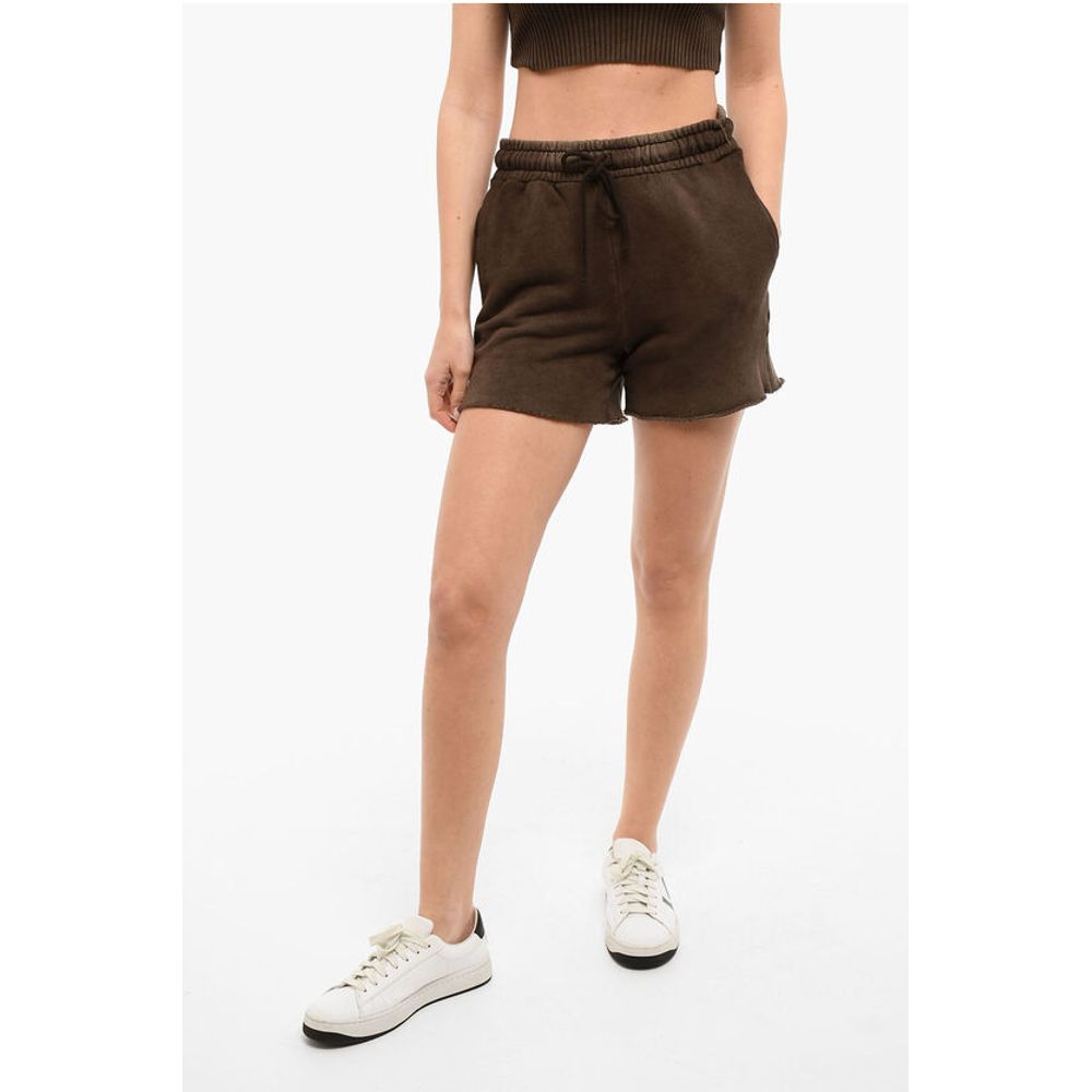 Frayed Shorts with Drawstring