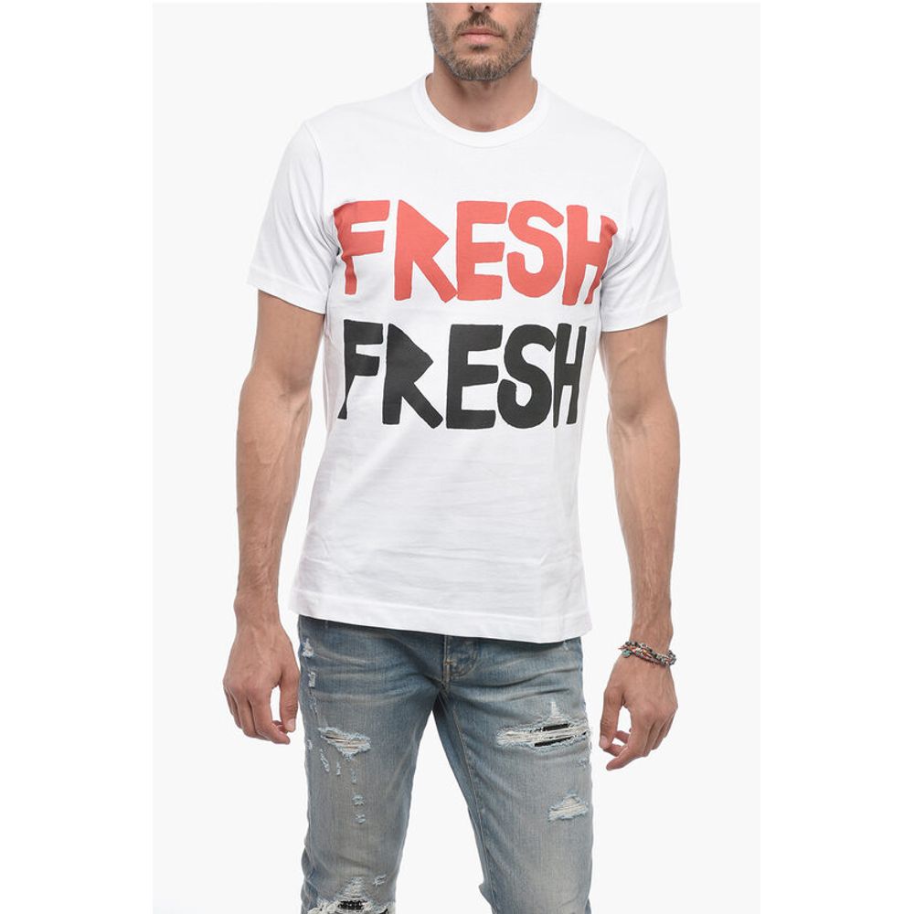 SHIRT Front Printed FRESH Crew-neck T-Shirt