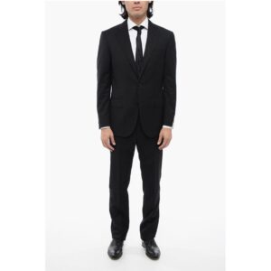 2 Button LEADER Virgin Wool Suit with Flap Pockets