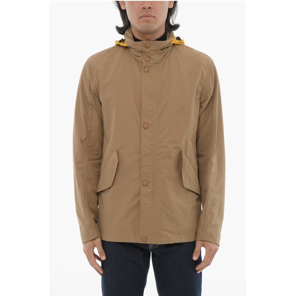 CC COLLECTION Contrasting-hooded Windbreaker Jacket