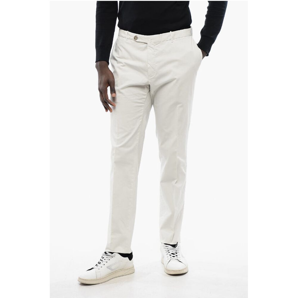 ID Stretch Cotton Chino Pants with Belt Loops