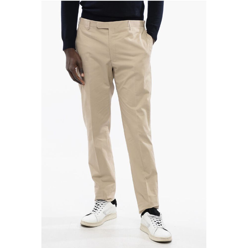 CC COLLECTION Stretch Cotton Chinos Pants with Belt Loops