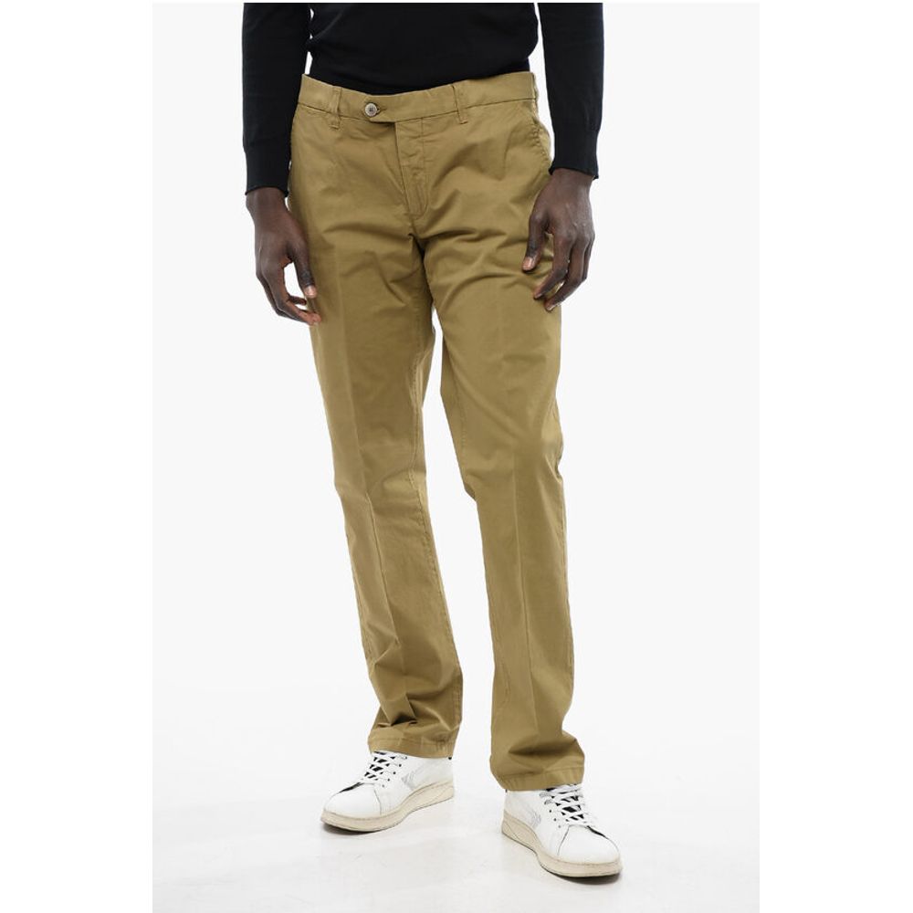 ID Stretch Cotton Chinos Pants with Blet Loops