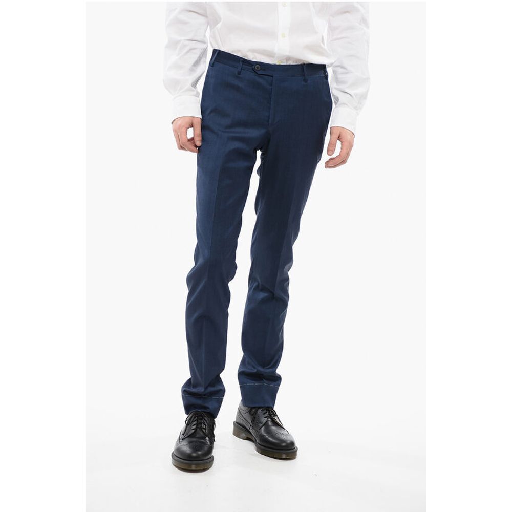 Wool Blend ACADEMY Pants with Belt Loops