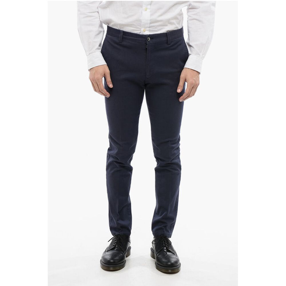 ID Stretch Cotton Chinos Pants with Belt Loops