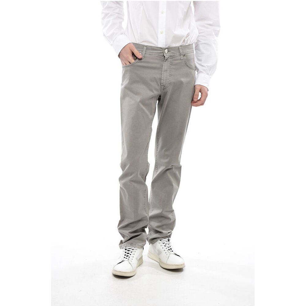 Cotton Washed- Effect Pants