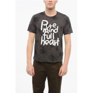 Crew Neck PURE MIND Tie Dye Cotton T-Shirt