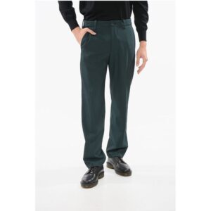 Wool Blend CIRCLE Pants with Visible Stitching