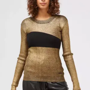 Gold Wool Women Sweater