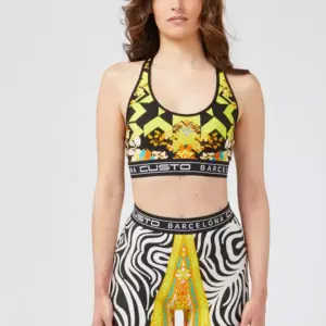 Yellow Polyamide Women Top