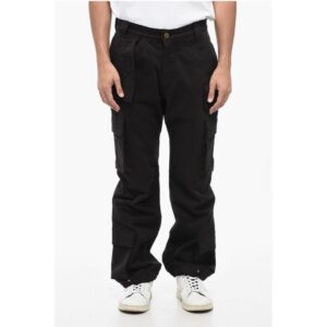Cotton Cargo Pants with Golden Button